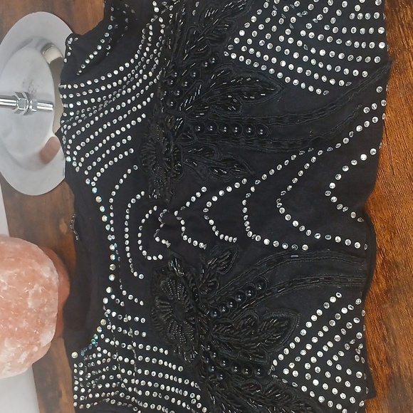 New Banjul Black and Silver Long Sleeve Bodycon DressBan High Quality! - Picture 1 of 6